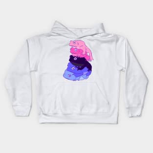 Omnisexual Pride Frog Stack Kids Hoodie